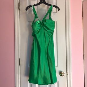 Green short dress